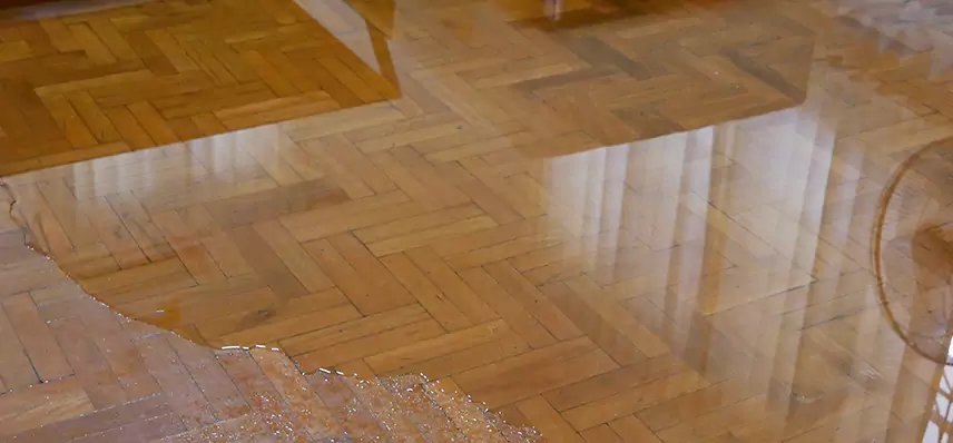 Laminate Wood Floor Water Damage Repair in Livingston